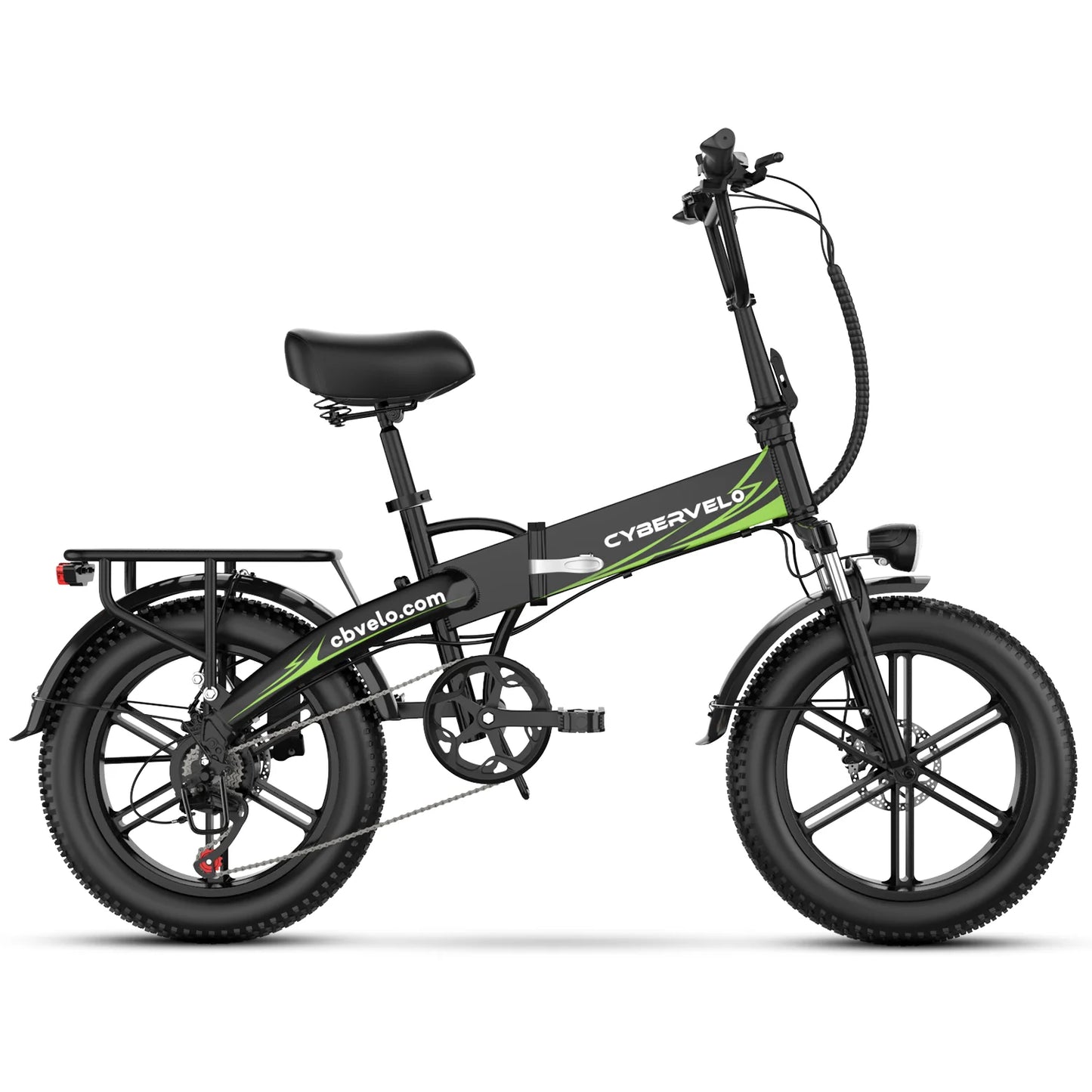 1000W Peak Electric Bike for Adults Cybervelo EK4 EK5 Foldable 28+MPH 80Miles Removable Battery Fat Tire Off-road E-bike