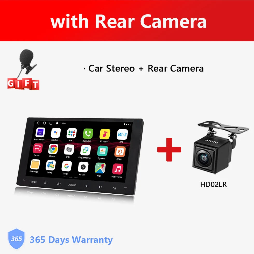 9" inch Double 2 Din Android Car Radio 2Din Stereo Wireless Apple CarPlay Android Auto Screen Car Multimedia Player Atotozone