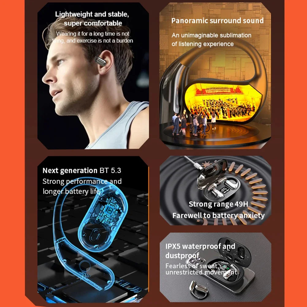 144 Languages AI Translator Earbuds Noise Cancelling Bluetooth Translation Headset Instant Translator Smart Voice Real Time