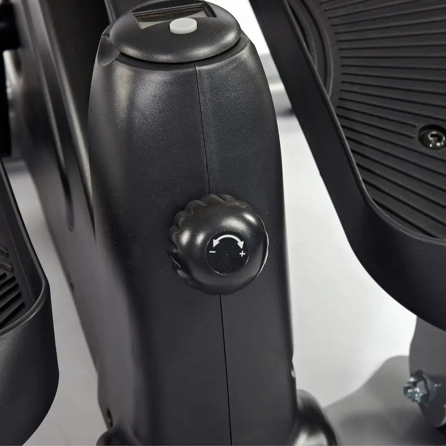 Under Desk Elliptical Fitness Equipment for Standing or Seated Use - Compact Strider Foot Exercise Machine in Black with High D