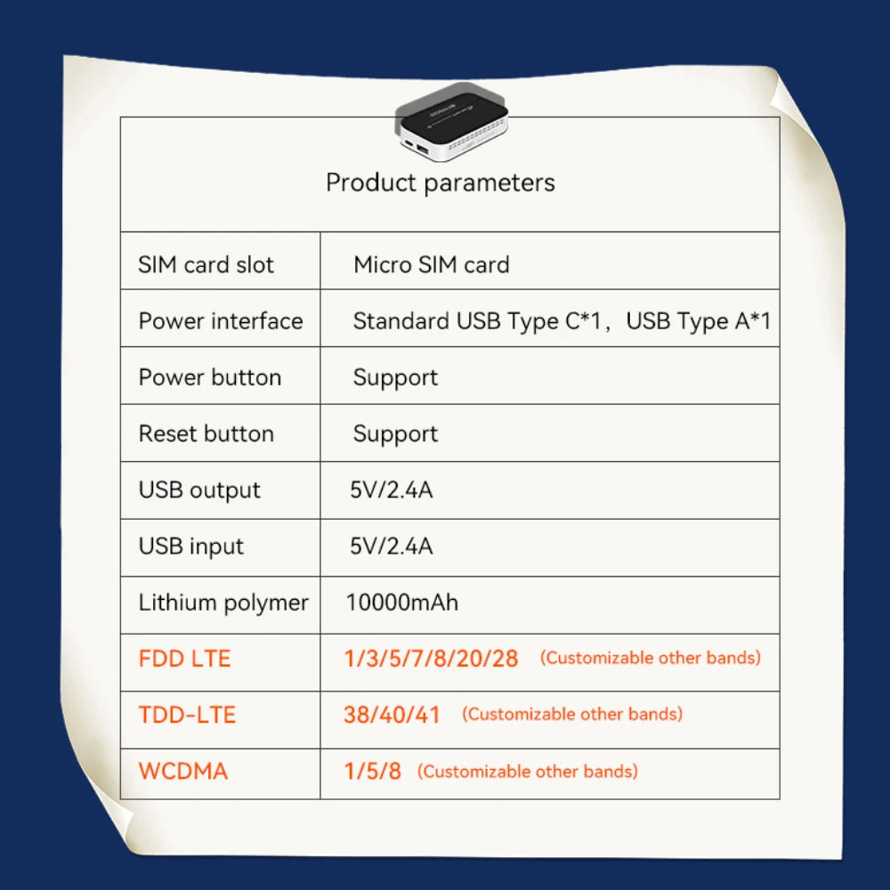 OPTFOCUS 4G WIFI LTE Router 300Mbps MIFI WIFI6 Modem Simcard Router 10000mAh Power Bank Wireless Hotspot Sim Pocket Router