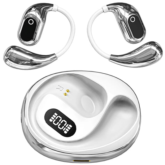 AI Intelligent Translator Earbuds Bluetooth-Compatible 5.3 Smart Voice Translator Open Ear Headphones for Sports Business Travel
