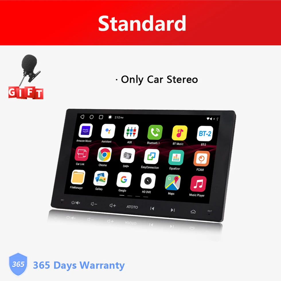 9" inch Double 2 Din Android Car Radio 2Din Stereo Wireless Apple CarPlay Android Auto Screen Car Multimedia Player Atotozone