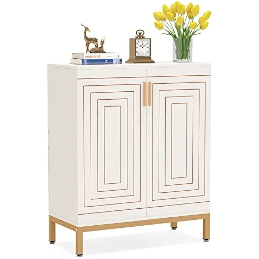 Shoe Cabinet with Doors, 20 Pairs Entryway Shoe Storage Cabinet Modern Storage Organizer for Closet, Living Room, Bedroom