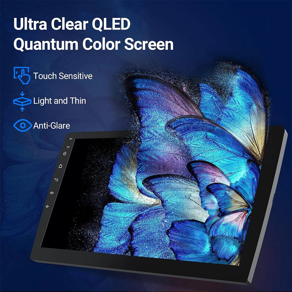 LEHX 9 inch Wireless Carplay 2din Android 15 Car Radio Multimedia Video Player Universal GPS Navigation 4G WiFi  AutoRadio