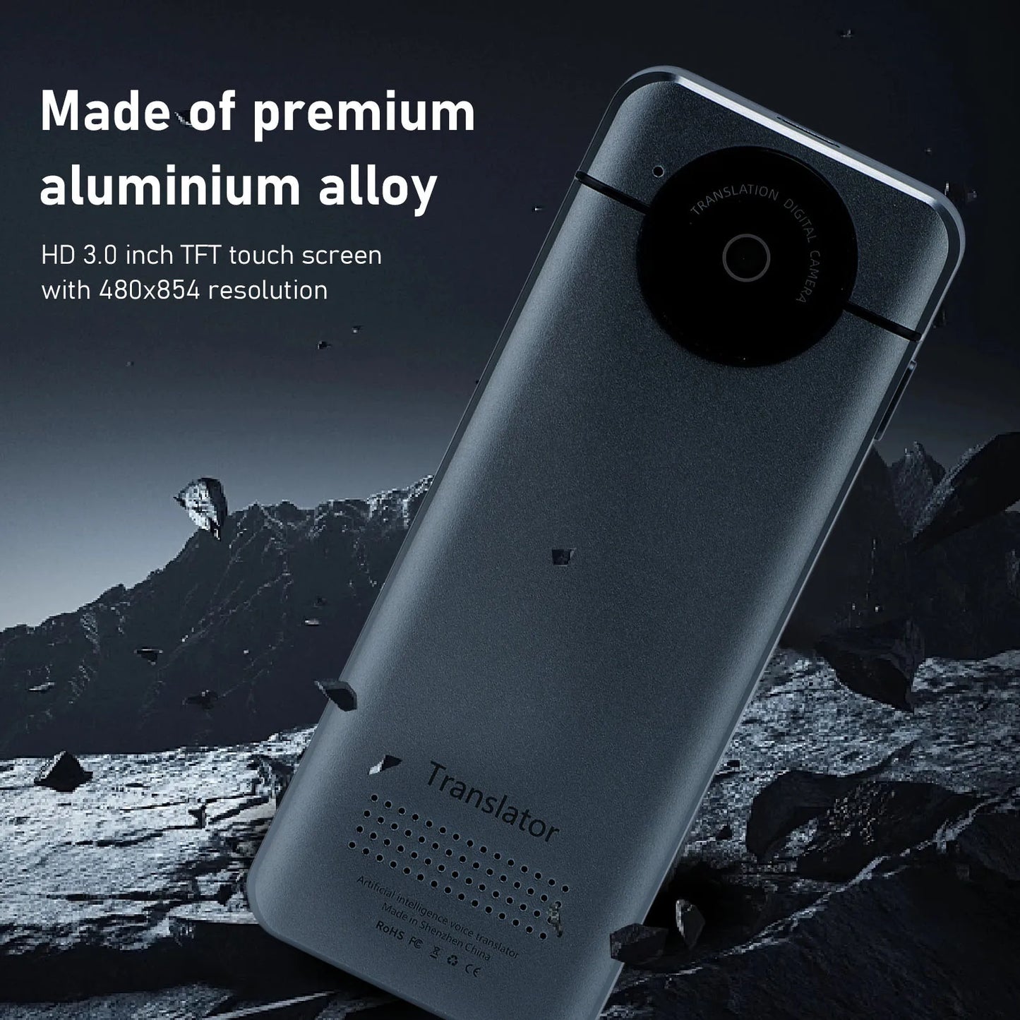 Language Translation Device Real Time 74 Languages Support 1GB  8GB ROM Language Translator with Mic and Speaker for Travel