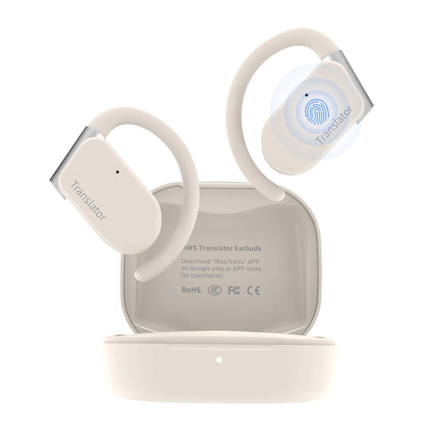 Wooask-M9 Translator Earbuds,OWS Two-Way Real Time Translator Headset ,Online 144 Languages with 11 Offline Packs,No WiFi Needed
