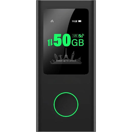 home.Air 5G Hotspot with 50GB US/CA/MX Data 90Days, Portable WiFi Hotspot for Travel, Ultra High Speed Mobile Hotspot
