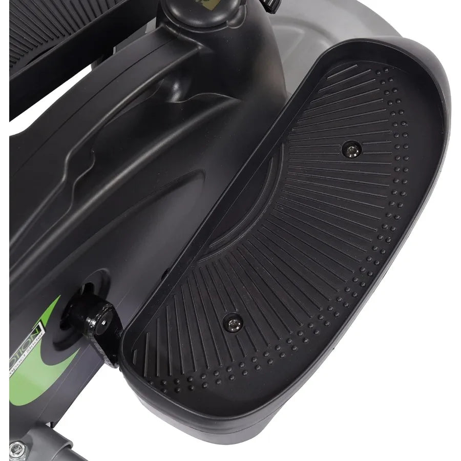 Under Desk Elliptical Fitness Equipment for Standing or Seated Use - Compact Strider Foot Exercise Machine in Black with High D