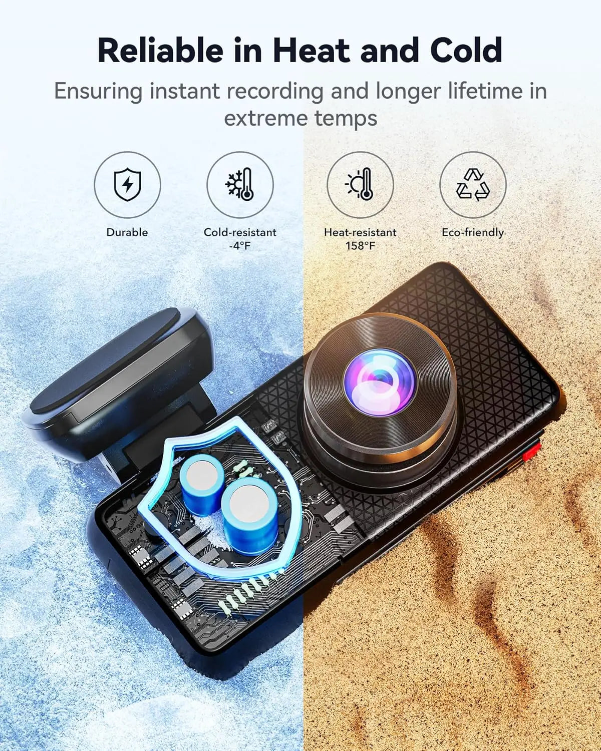 REDTIGER F17 Elite 4K 3 Channel Dash Cam 5.8Ghz Wifi 6 Full Night Color Touch Screen Voice Control Car Cameras 128GB Card HDR